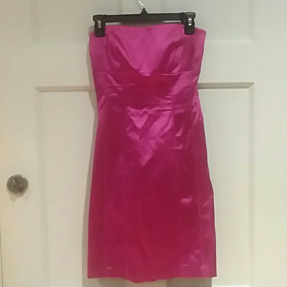 Bebe Pink Corset fitted lace up dress